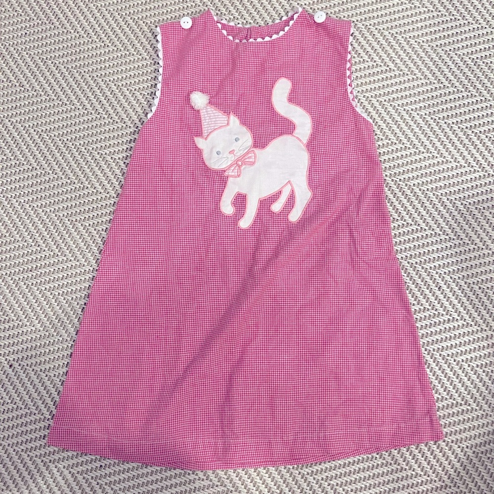 Kitty birthday jumper with Pom Pom. Size 3T. No flaws. Worn once.